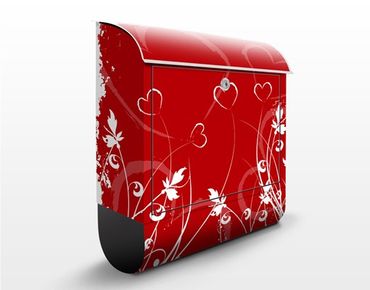 Cassetta postale Hearts of Flower 39x46x13cm