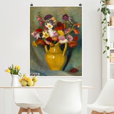 Poster - Otto Modersohn - bouquet colorato - Verticale 4:3