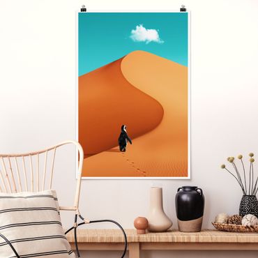 Poster - Deserto Con Penguin - Verticale 3:2