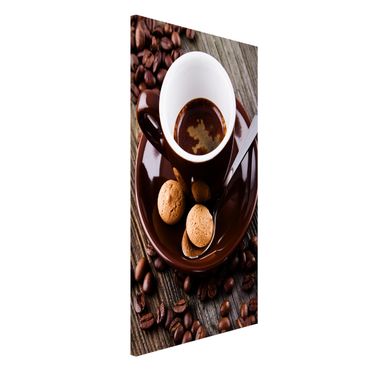 Lavagna magnetica - Fagioli della tazza di caffè con il caffè - Formato verticale 4:3