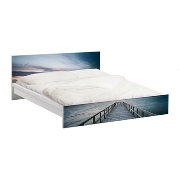 Carta adesiva per mobili IKEA - Malm Letto basso 160x200cm Gangplank Promenade