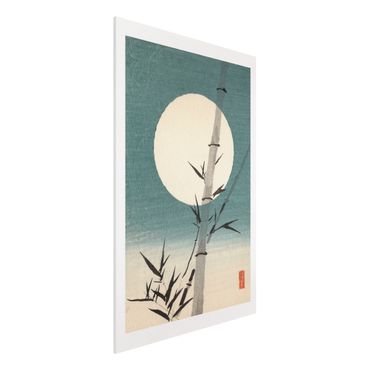 Stampa su Forex - Giapponese Disegno Bambù E Luna - Verticale 3:2