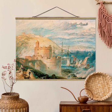 Foto su tessuto da parete con bastone - William Turner - Falmouth - Orizzontale 3:4