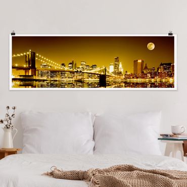 Poster - D'oro di New York - Panorama formato orizzontale