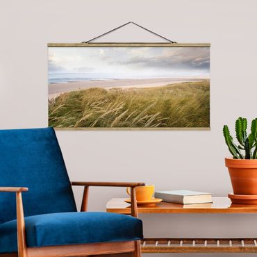 Foto su tessuto da parete con bastone - dune di sogno - Orizzontale 1:2