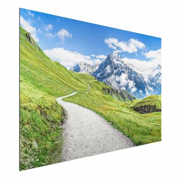 Stampa su alluminio - Panorama di Grindelwald