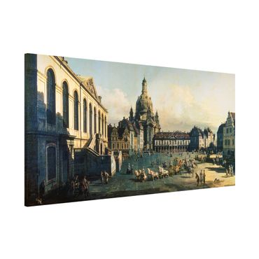 Lavagna magnetica - Bernardo Bellotto - Il Nuovo Mercato A Dresda - Panorama formato orizzontale