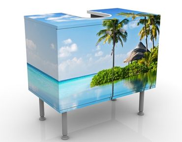 Mobile sottolavabo - Paradiso tropicale - Mobile bagno blu