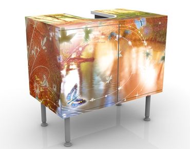 Mobile per lavabo design no.CG86 Butterfly Wood