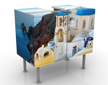 Mobile per lavabo design Santorini
