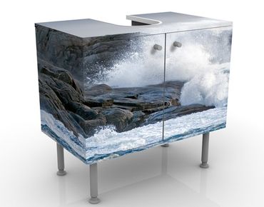 Mobile per lavabo design Storm Waves At The Lighthouse