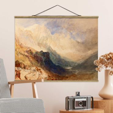 Foto su tessuto da parete con bastone - William Turner - Valle d'Aosta - Orizzontale 3:4
