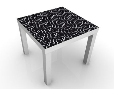 Tavolino design Waves Dotpattern Black