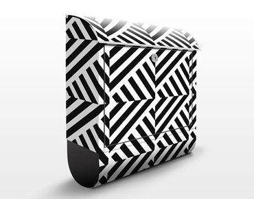 Cassetta postale Stripes Repeat Pattern 39x46x13cm
