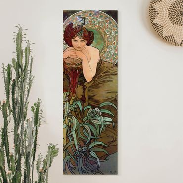 Quadri su tela - Alfons Mucha - Pietre preziose - Emerald