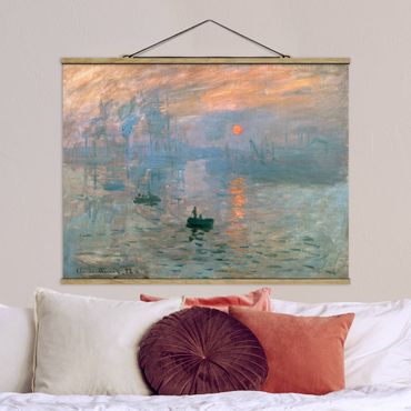 Foto su tessuto da parete con bastone - Claude Monet - Impressione - Orizzontale 3:4