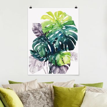 Poster - Exotic Foliage - Monstera - Verticale 4:3