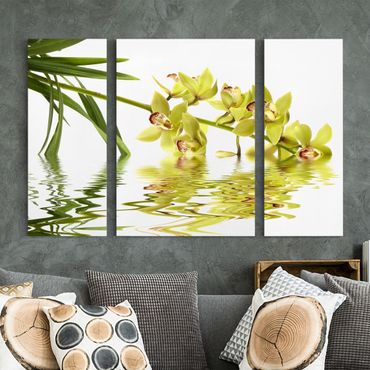 Stampa su tela 3 parti - Elegant Orchid Waters - Trittico