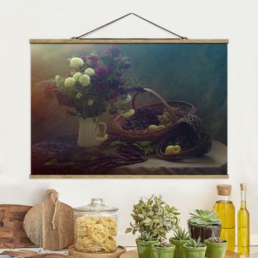 Foto su tessuto da parete con bastone - Natura morta con vaso - Orizzontale 2:3