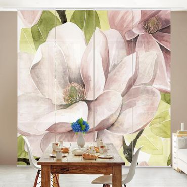 Tenda scorrevole set - Magnolia in fiore I