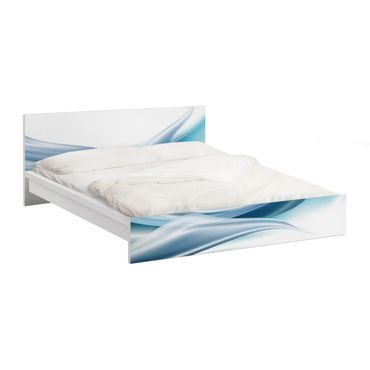 Carta adesiva per mobili IKEA - Malm Letto basso 160x200cm Blue Dust