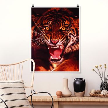 Poster - Tiger Wild - Verticale 4:3