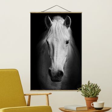 Foto su tessuto da parete con bastone - Sogno Di Un Cavallo - Verticale 3:2