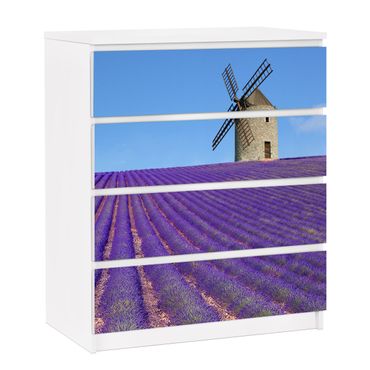 Carta adesiva per mobili IKEA - Malm Cassettiera 4xCassetti - Lavender in Provence