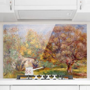 Paraschizzi in vetro - Auguste Renoir - Garden With Olive Trees