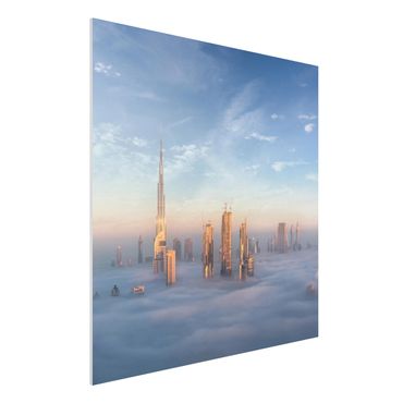 Quadro in forex - Dubai Sopra Le Nuvole - Quadrato 1:1