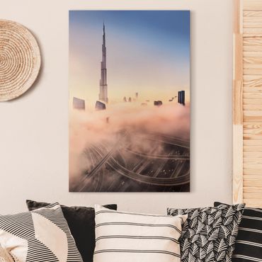 Stampa su tela - Heavenly skyline di Dubai - Verticale 2:3