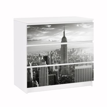 Carta adesiva per mobili IKEA - Malm Cassettiera 3xCassetti - Manhattan Skyline