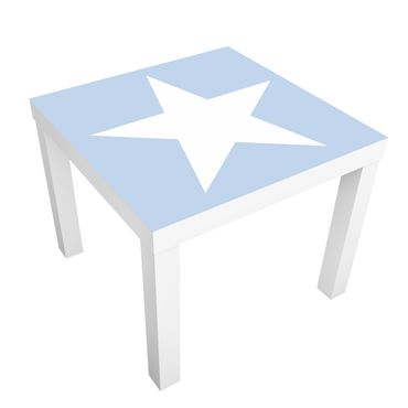 Carta adesiva per mobili IKEA - Lack Tavolino Big White Stars on Blue