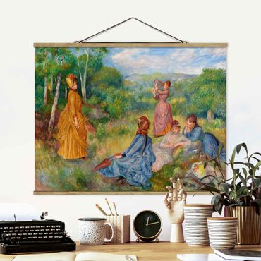Foto su tessuto da parete con bastone - Auguste Renoir - Badminton - Orizzontale 3:4