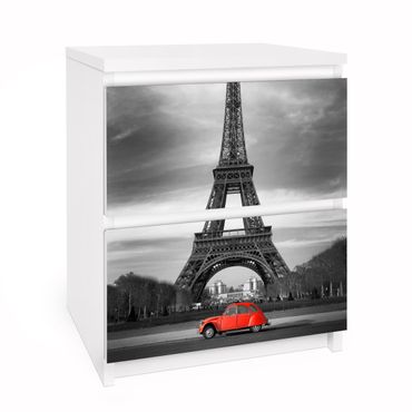 Carta adesiva per mobili IKEA - Malm Cassettiera 2xCassetti - Spot on Paris