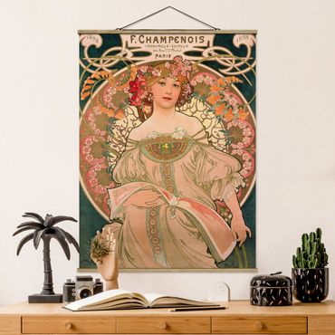 Foto su tessuto da parete con bastone - Alfons Mucha - Poster For F. Champenois - Verticale 4:3