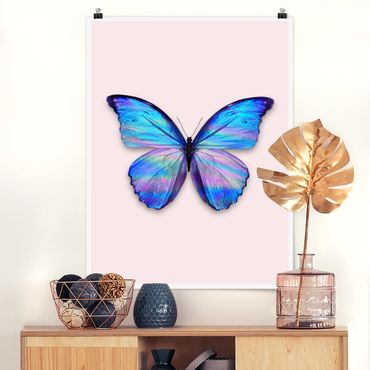 Poster - Holographic farfalla - Verticale 4:3