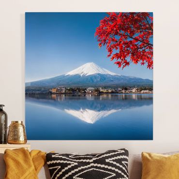 Stampa su tela - Monte Fuji in autunno