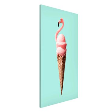 Lavagna magnetica - Ghiaccio Con Flamingo - Formato verticale 4:3