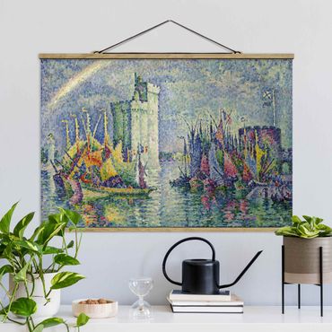Foto su tessuto da parete con bastone - Paul Signac - Rainbow Sopra La Rochelle - Orizzontale 2:3