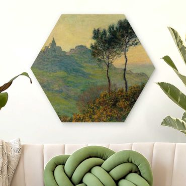 Esagono in legno - Claude Monet - Varengeville Evening Sun