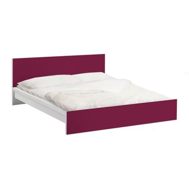 Carta adesiva per mobili IKEA - Malm Letto basso 160x200cm Colour Red Wine