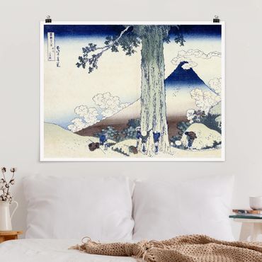 Poster - Katsushika Hokusai - Mishima Pass Kai Provincia - Orizzontale 3:4