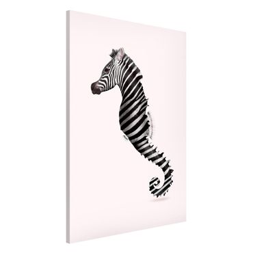 Lavagna magnetica - Seahorse Con Zebra Stripes - Formato verticale 2:3