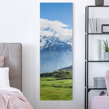 Stampa su tela - Panorama delle Alpi svizzere