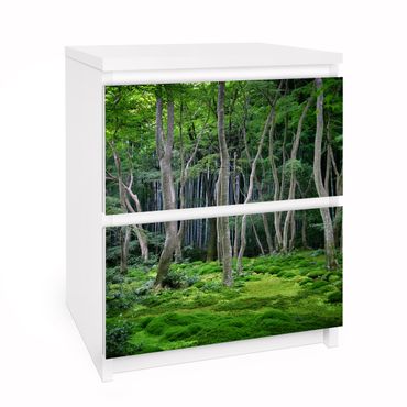 Carta adesiva per mobili IKEA - Malm Cassettiera 2xCassetti - Japanese Forest