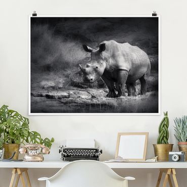 Poster - Lonesome Rhinoceros - Orizzontale 3:4