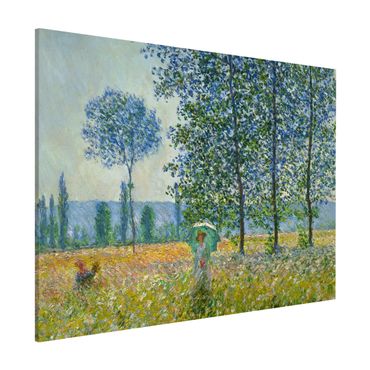 Lavagna magnetica - Claude Monet - campo in primavera - Formato orizzontale 3:4