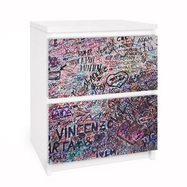 Carta adesiva per mobili IKEA - Malm Cassettiera 2xCassetti - Verona - Romeo & Juliet