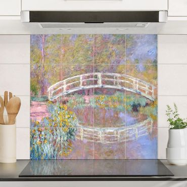 Adesivi per piastrelle con immagine - Claude Monet - Giardino del Ponte di Monet